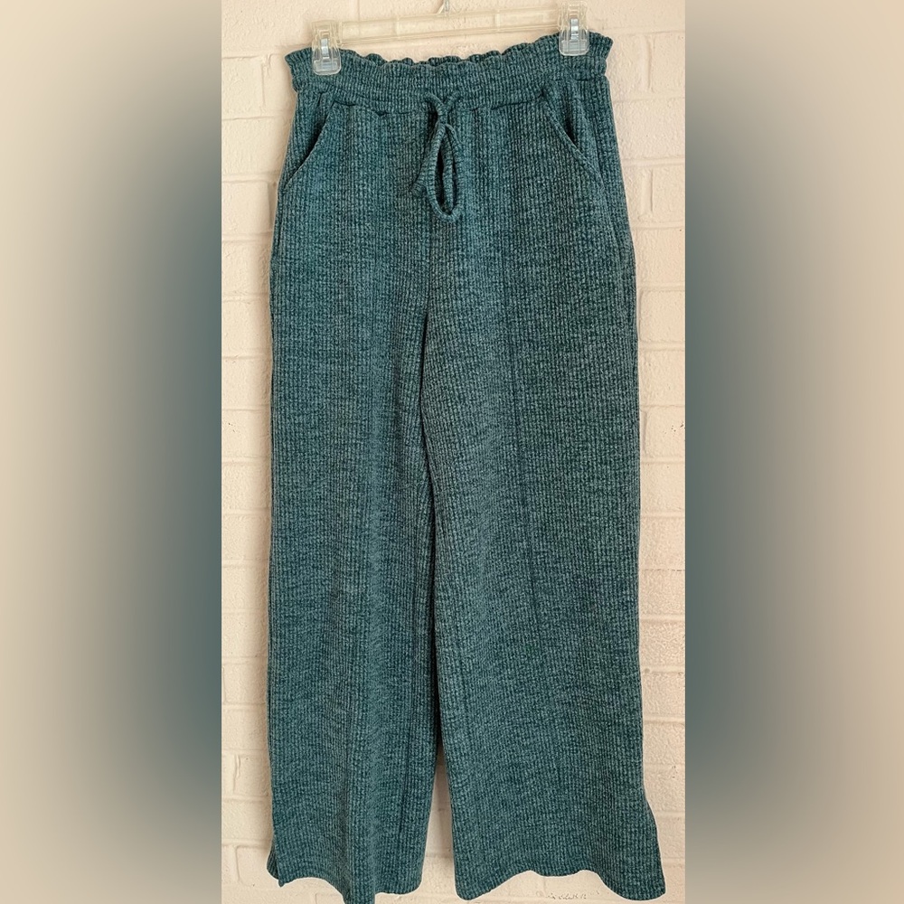 SO Green High Rise Wide Leg Lounge Pants - Picture 5 of 5